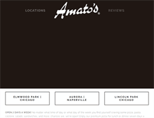 Tablet Screenshot of amatospizza.com